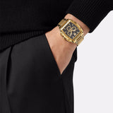 Versace Dominus Chronograph Black Dial Gold Steel Strap Watch For Men - VE6H00523 Buy Now By Versace