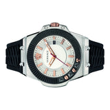 Versace Chain Reaction Quartz White Dial Black Rubber Strap Watch for Men - VEDY00219 Buy Now By Versace