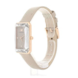 Shop Swarovski Uptown Crystal Grey Dial Grey Leather Strap Watch for Women - 5547716 in USA