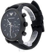 Emporio Armani Luigi Chronohraph Black Dial Black Leather Strap Watch For Men - AR1970 Buy Now By Emporio Armani