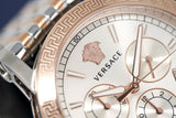 Versace Sport Tech Chronograph While Dial Two Tone Steel Strap Watch for Men - VELT00319 Buy Now By Versace