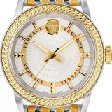 Versace V Eternal Quartz White Dial Two Tone Steel Strap Watch For Men - VEPO00620 Buy Now By Versace
