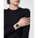 Versace Greca Moonphase Quartz Black Dial Gold Steel Strap Watch for Men - VE7G00323 Buy Now By Versace