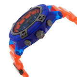 Versace Icon Active Chronograph Quartz Blue Dial Orange Rubber Strap Watch For Men - VEZ700922 Buy Now By Versace