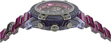 Shop Versace Icon Active Chronograph Black Dial Purple Rubber Strap Watch For Men - VEZ701423 in USA