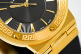 Versace Greca Black Dial Black Leather Strap Watch for Women - VEVH00320 Buy Now By Versace