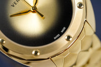 Versace Shadov Quartz Gold Dial Gold Steel Strap Watch for Women - VEBM00618 Buy Now By Versace