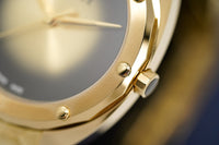 Versace Shadov Quartz Gold Dial Gold Steel Strap Watch for Women - VEBM00618 Buy Now By Versace