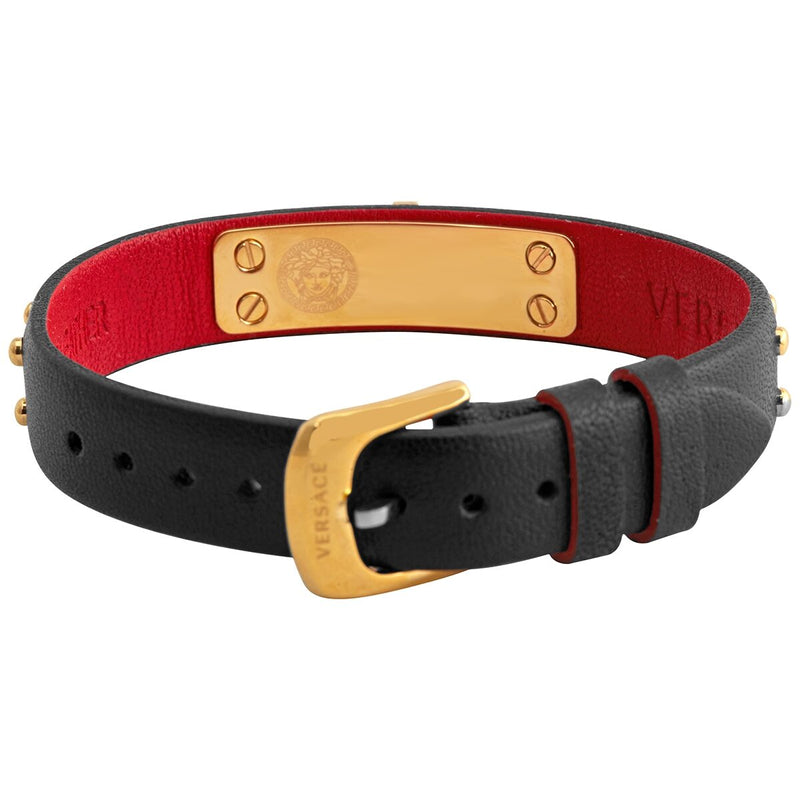Versace Medusa Lock Icon Gold Dial Red Leather Strap Watch for Women - VEDW00119 Buy Now By Versace