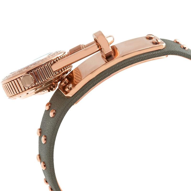 Versace Medusa Lock Icon Quartz Beige Dial Green Leather Strap Watch for Women - VEDW00519 Buy Now By Versace