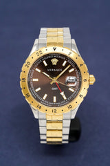 Versace Hellenyium Quartz Brown Dial Two Tone Steel Strap Watch For Men - V11040015 Buy Now By Versace