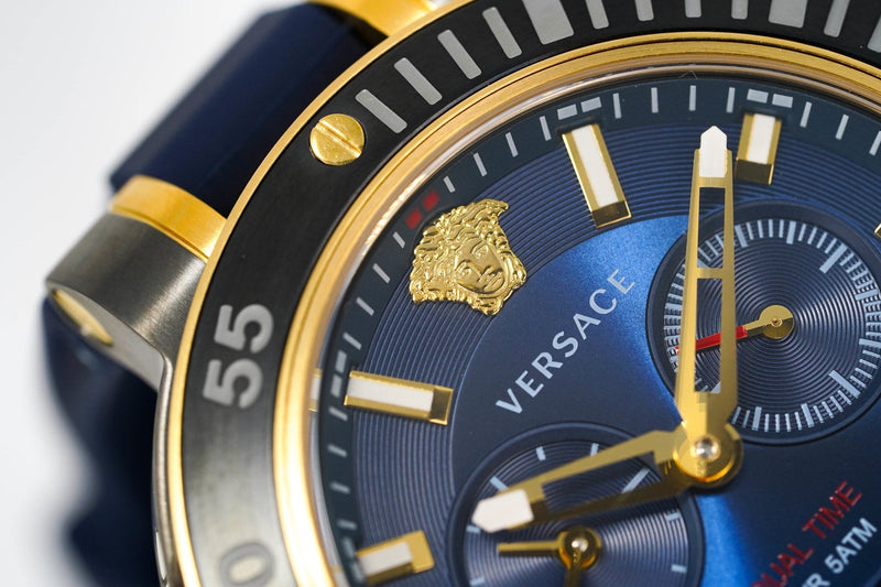 Versace V Extreme Pro Two Tone Dial Stainless Steel Strap Watch for Men - VCN040017 Buy Now By Versace