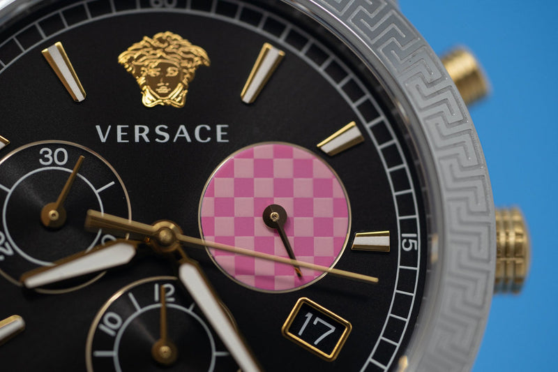 Versace Sport Tech Chronograph Black Dial Black Rubber Strap Watch for Women - VELT00619 Buy Now By Versace