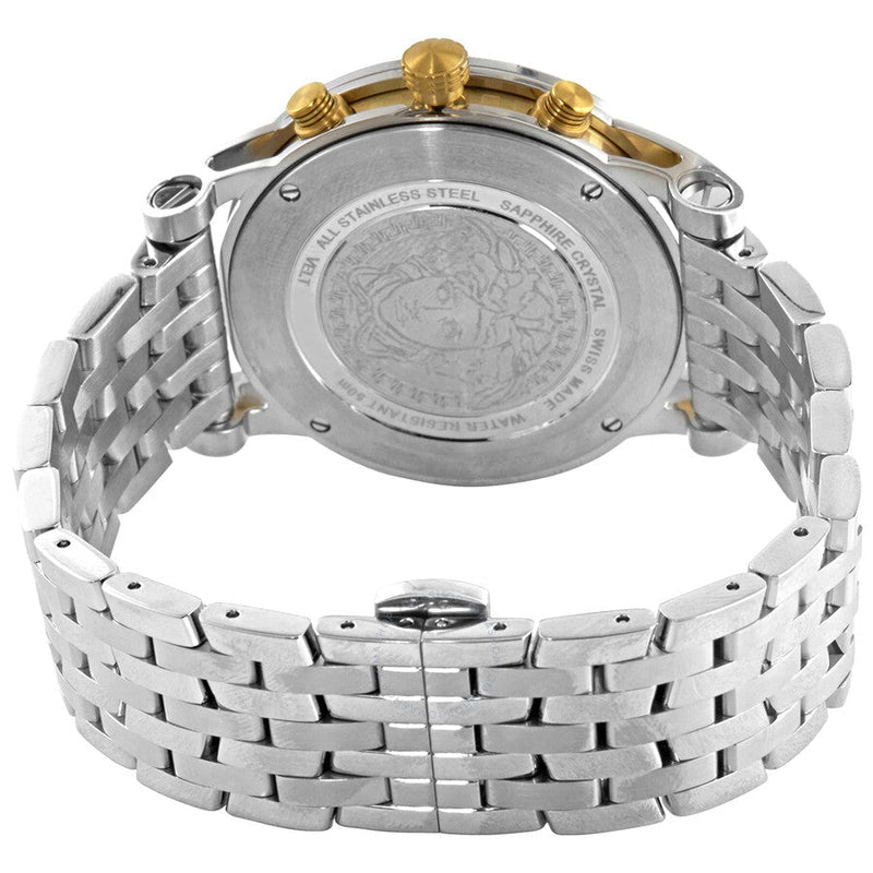 Versace Sport Tech Chronograph Blue Dial Silver Steel Strap Watch for Men - VELT00219 Buy Now By Versace