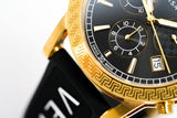 Versace Sports Tech Chronograph Black Dial Black Rubber Strap Watch for Men - VELT00119 Buy Now By Versace