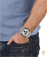 Versace V-Ray Chronograph Quartz Silver Dial Silver Steel Strap Watch For Men - VE2I00321 Buy Now By Versace