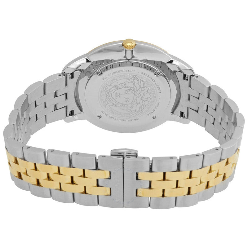 Versace V-Urban Quartz Silver Dial Two Tone Steel Strap Watch for Men - VELQ00519 Buy Now By Versace