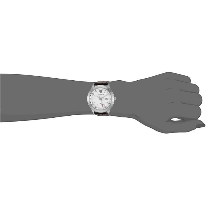 Versace Univers White Dial Brown Leather Strap Watch for Men - VEBK00118 Buy Now By Versace