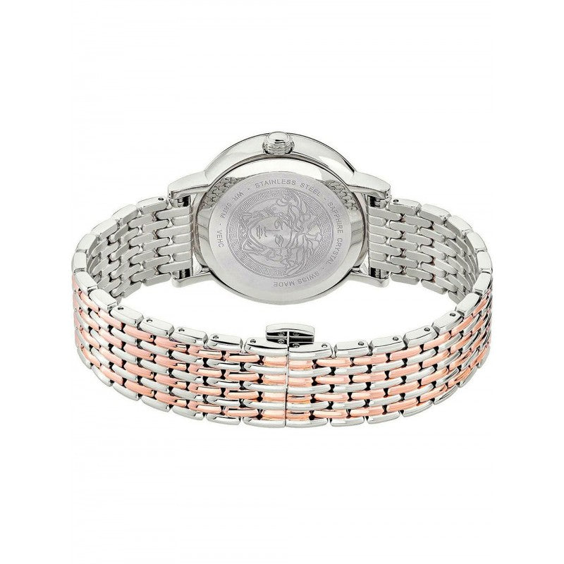 Versace Virtus Quartz White Dial Two Tone Steel Strap Watch for Women - VEHC00519 Buy Now By Versace