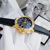 Versace Casual Chronograph Black Dial Black Leather Strap Watch for Men - VERG003-18 Buy Now By Versace