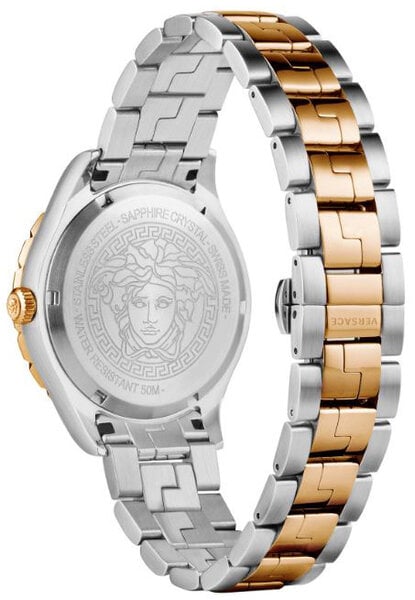 Versace Hellenyium GMT Green Dial Two Tone Steel Strap Watch for Men - V11050015 Buy Now By Versace