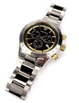 Versace Classic Chronograph Quartz Black Dial Silver Steel Strap Watch For Men - VEV700419 Buy Now By Versace