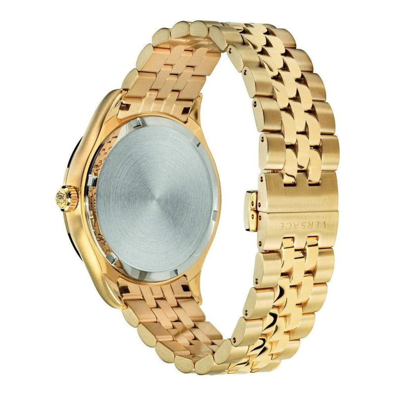 Versace Hellenyium Analog White Dial Gold Steel Strap Watch for Men - VEVK00720 Buy Now By Versace