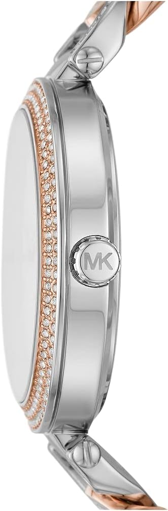 Shop Michael Kors Catelyn Quartz Silver Dial Two Tone Steel Strap Watch For Women - MK4634 in USA