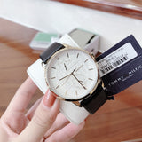 Tommy Hilfiger Hunter White Dial Black Leather Strap Watch for Men - 1791606 Buy Now By Tommy Hilfiger