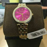 Michael Kors Darci Pink Dial Gold Steel Strap Watch for Women - MK3444 Buy Now By Michael Kors
