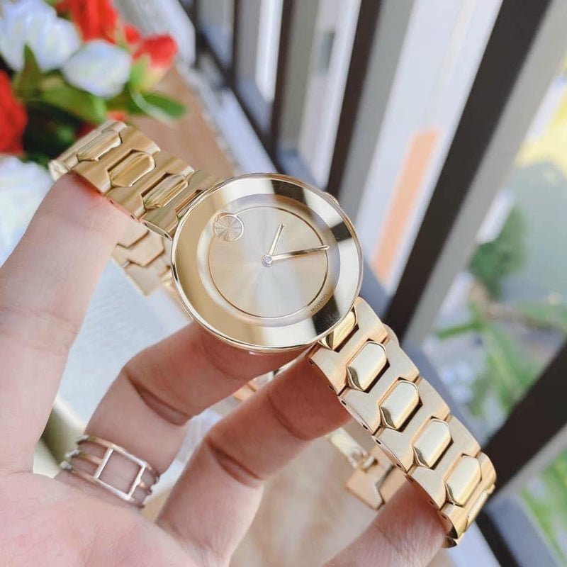 Movado Bold Rose Gold Dial Rose Gold Steel Strap Watch for Women - 3600188 Buy Now By Movado
