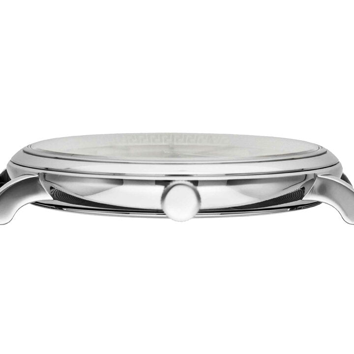Versace V-Circle Silver Dial Silver Mesh Bracelet Watch for Men - VBQ060017 Buy Now By Versace