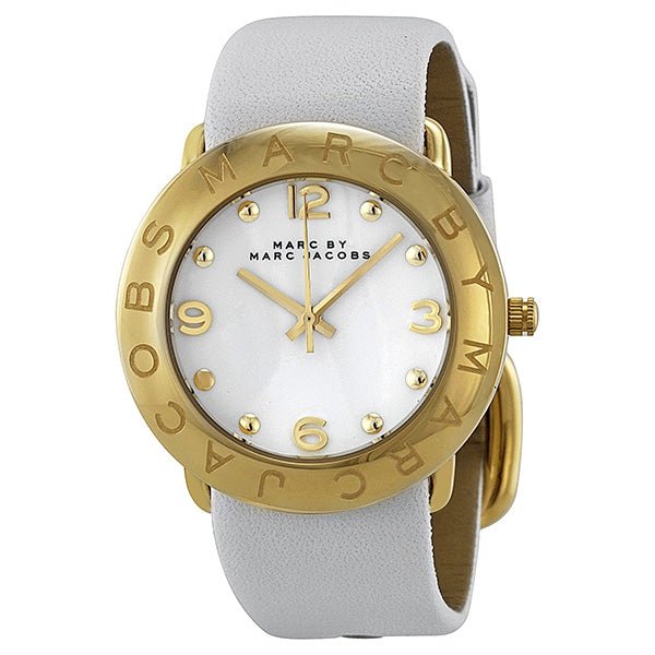 Marc Jacobs Amy White Dial White Leather Strap Watch for Women - MBM1150 Buy Now By Marc Jacobs