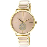 Michael Kors Portia Rose Gold Dial Two Tone Steel Strap Watch for Women - MK3706 Buy Now By Michael Kors
