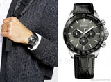 Hugo Boss Ikon Grey Dial Black Leather Strap Watch for Men - 1513177 Buy Now By Hugo Boss