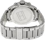 Shop Tommy Hilfiger Jackson Chronograph Blue Dial Silver Steel Strap Watch for Men - 1791242 in USA