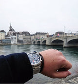 Shop Tommy Hilfiger Jackson Quartz Black Dial Silver Steel Strap Watch for Men - 1791243 in USA