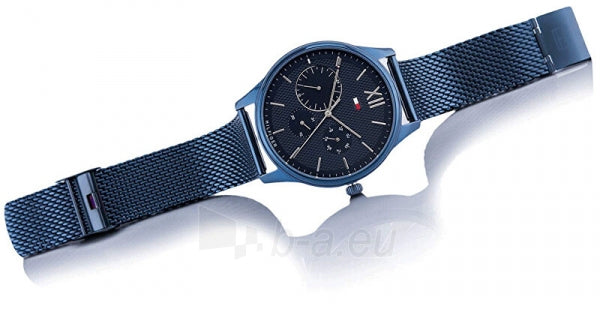 Shop Tommy Hilfiger Damon Quartz Blue Dial Blue Mesh Bracelet Watch for Men - 1791421 in USA