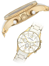 Marc Jacobs Rock Chronograph White Dial White Silicone Strap Watch for Women - MBM2546 Buy Now By Marc Jacobs