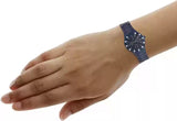 Guess Glisten Analog Blue Dial Blue Steel Strap Watch for Women - W0027L3 Buy Now By Guess