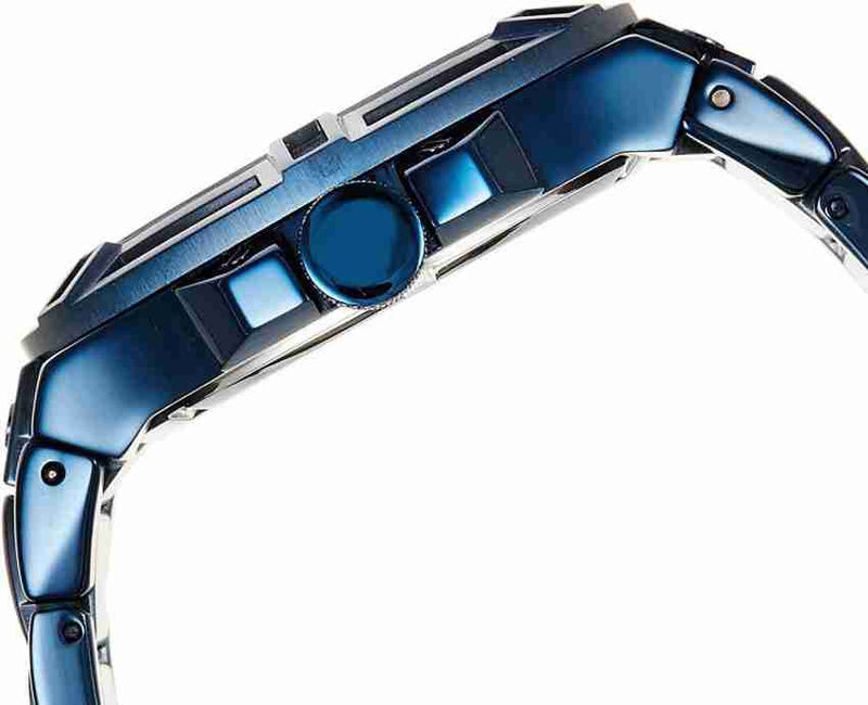 Guess Rigor Multifunction Black Dial Blue Steel Strap Watch for Men - W0218G4 Buy Now By Guess