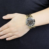 Guess BFF Multifunction Black Dial Gold Steel Strap Watch for Women - W0231L3 Buy Now By Guess