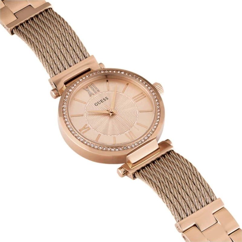 Guess Soho Rose Gold Dial Stainless Steel Watch For Women - W0638L4 Buy Now By Guess