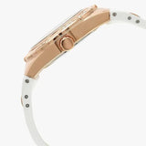 Guess Luna Diamonds White Dial White Rubber Strap Watch for Women - W0653L4 Buy Now By Guess