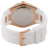 Guess Luna Diamonds White Dial White Rubber Strap Watch for Women - W0653L4 Buy Now By Guess