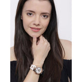 Guess Luna Diamonds White Dial White Rubber Strap Watch for Women - W0653L4 Buy Now By Guess