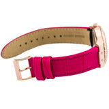 Guess Limelight Quartz Multicolor Dial Red Leather Strap Watch For Women - W0775L4 Buy Now By Guess