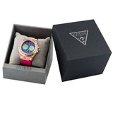 Guess Limelight Quartz Multicolor Dial Red Leather Strap Watch For Women - W0775L4 Buy Now By Guess