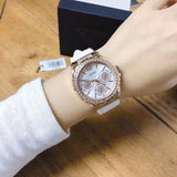 Guess Starlight Diamonds White Dial White Rubber Strap Watch for Women - W0846L5 Buy Now By Guess