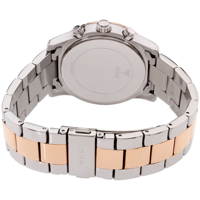 Guess Mini Spectrum Quartz Silver Dial Two Tone Steel Strap Watch For Women - W0122L1 Buy Now By Guess